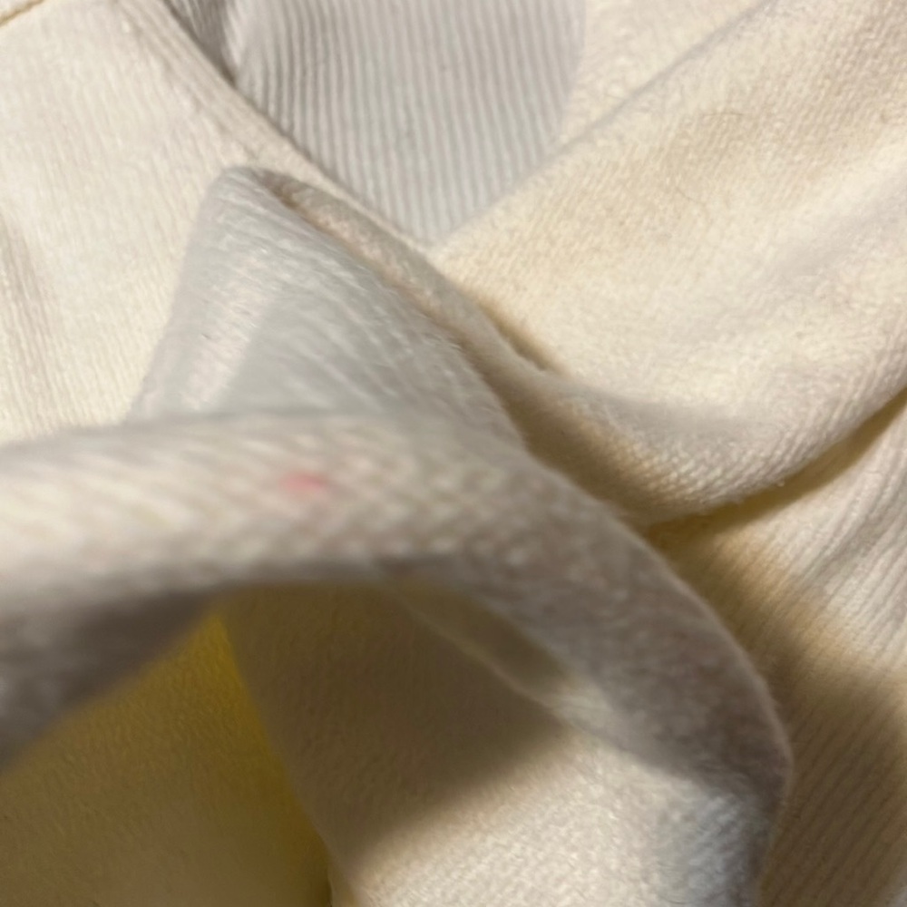 Women's Cream V-Neck Sweater - Picture 8 of 9